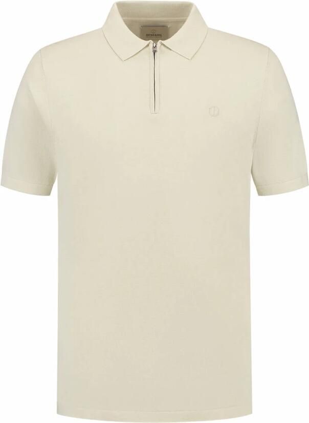 DSTREZZED Heren Polo's & T-shirts Dorian Zip Polo Creme - Foto 5