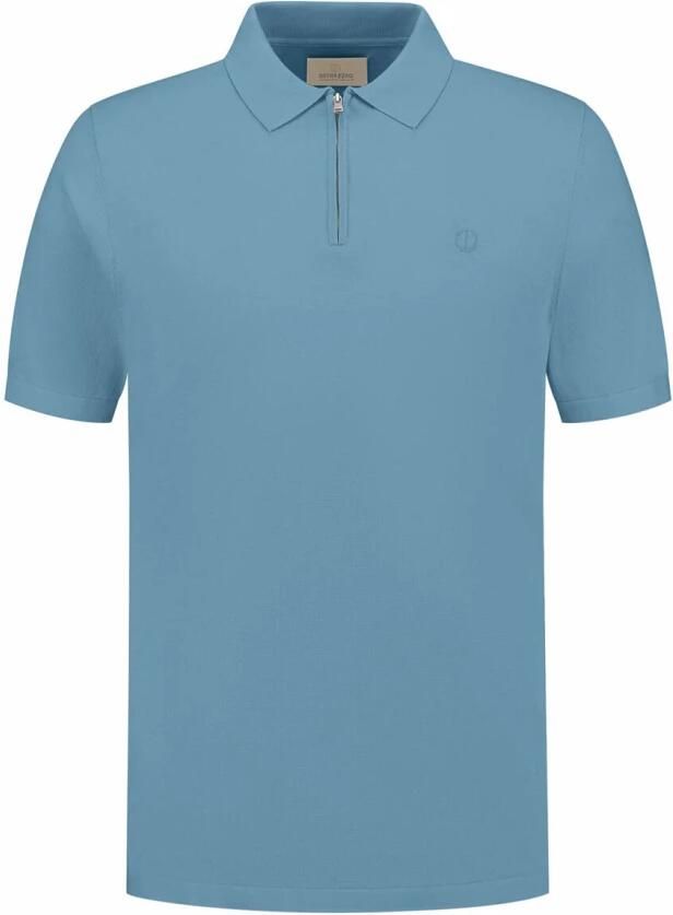 DSTREZZED Heren Polo's & T-shirts Dorian Zip Polo Blauw - Foto 6