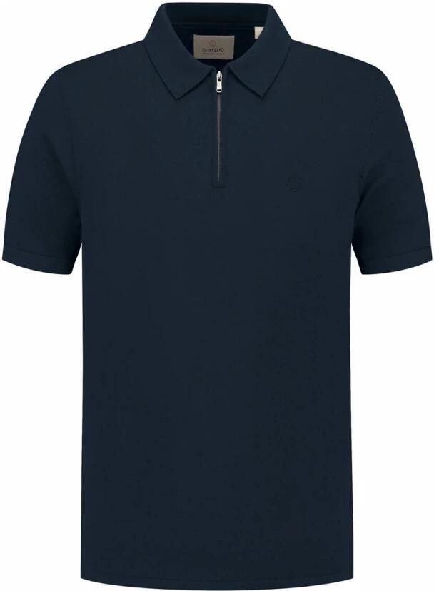 DSTREZZED Heren Polo's & T-shirts Dorian Zip Polo Donkerblauw - Foto 5