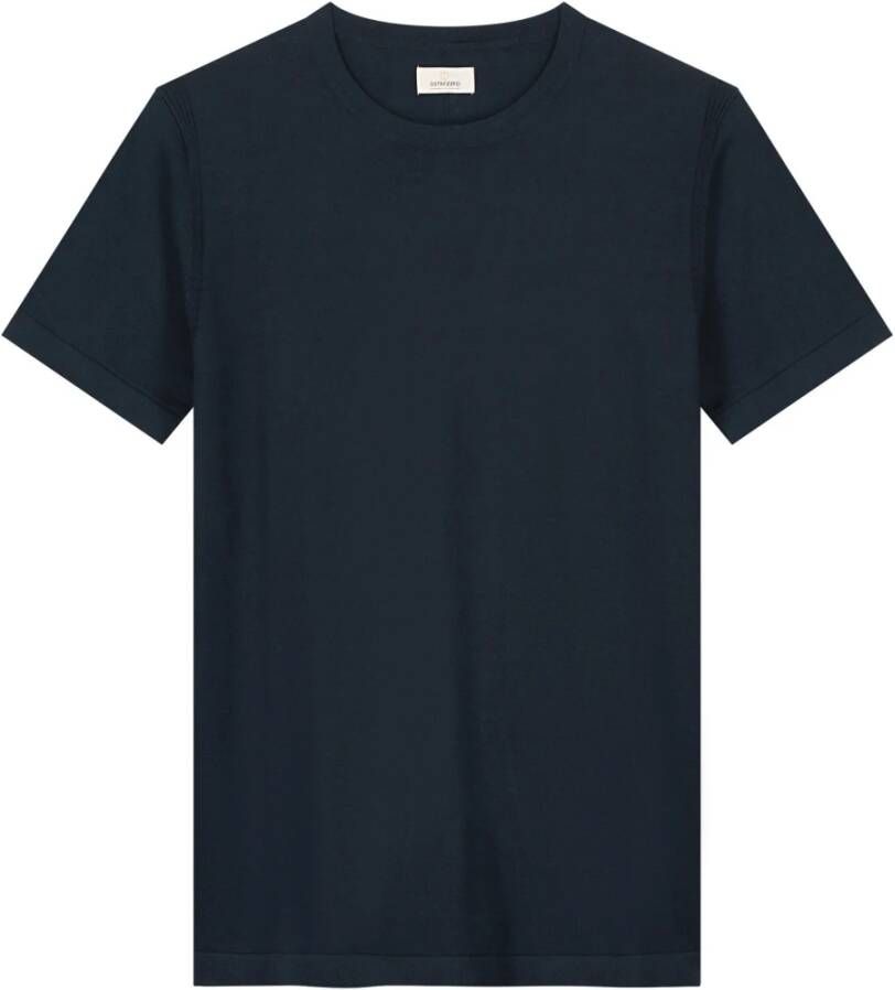 Dstrezzed Knitted T-shirt Donkerblauw Blauw Heren
