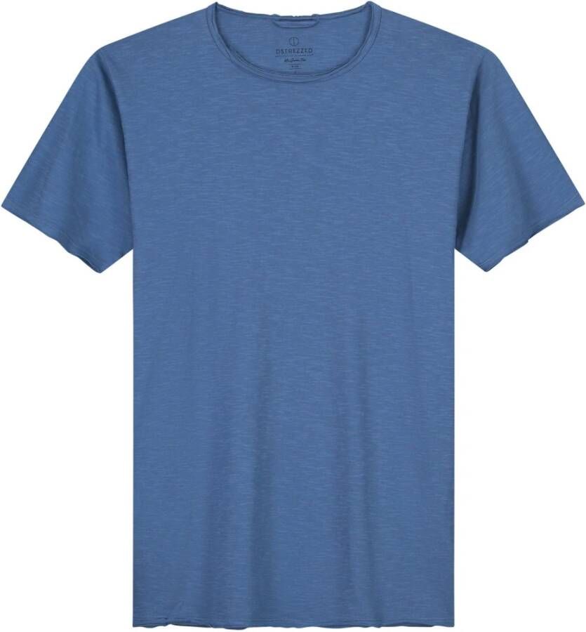 Dstrezzed Heren Polo & T-shirts Mc. Queen Slub Jersey Blue Heren
