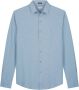 DSTREZZED Heren Overhemden Shirt Melange Pique Blauw - Thumbnail 8