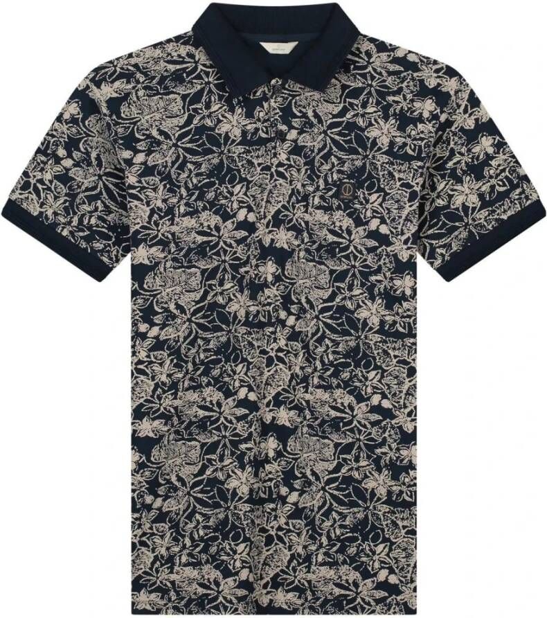Dstrezzed Polo Bowie Print Donkerblauw - Foto 1
