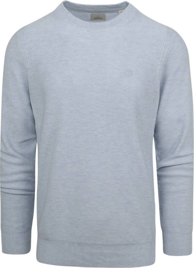 Dstrezzed Ronde hals gekweek Blauw Heren