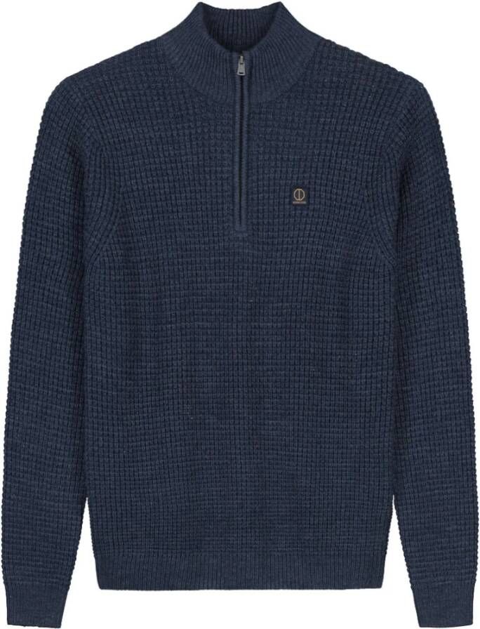 Dstrezzed Half Zip Trui Donkerblauw - Foto 1