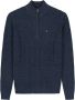 Dstrezzed Half Zip Trui Donkerblauw - Thumbnail 1