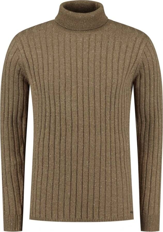 Dstrezzed Khaki Coltrui Turtle Neck Cable Structure Na