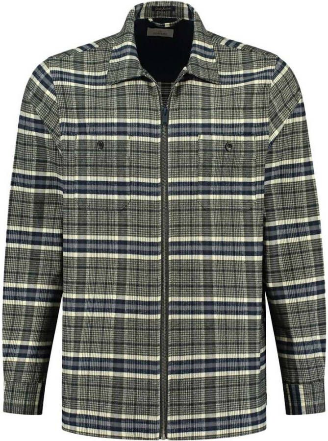 Dstrezzed Heren Zipped Overshirt Fancy Tartan Multicolor Heren - Foto 5