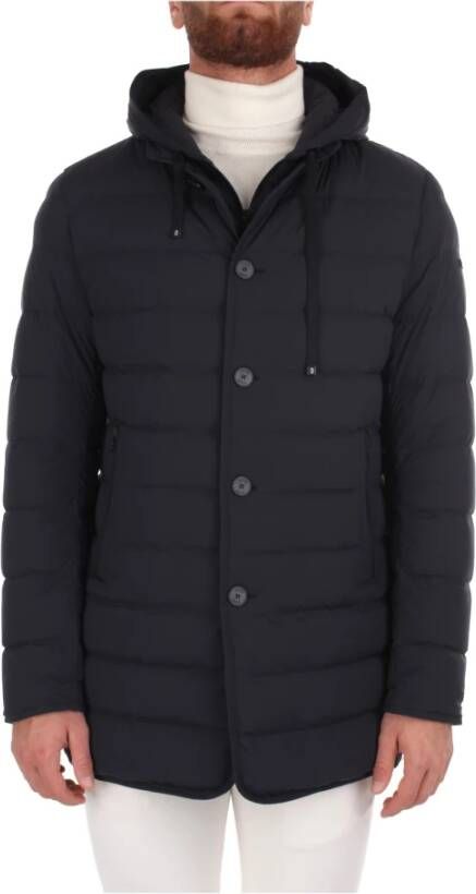 Duno Blauwe driekwart jas Blue Heren