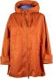 Duno Hooded Mantel van 3-Laags Technische Stof met Ritssluiting Orange Dames - Thumbnail 1