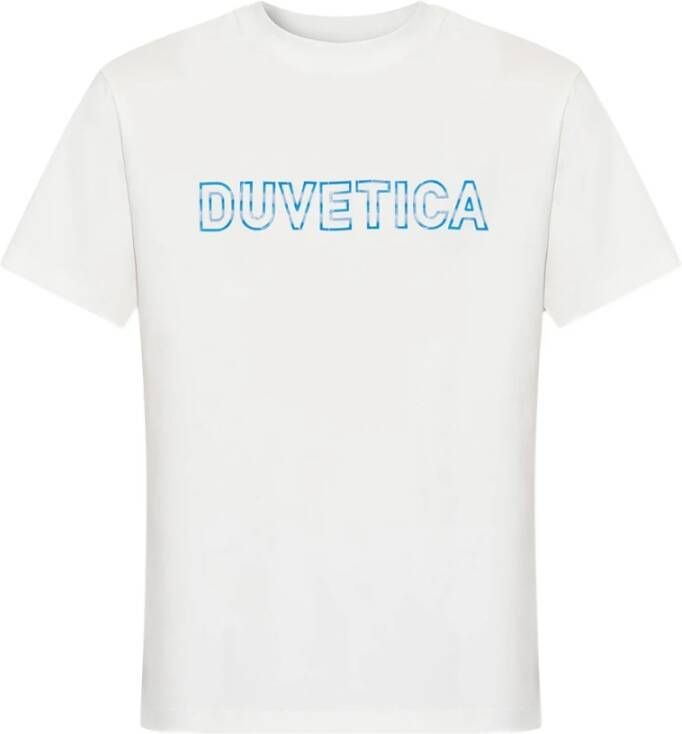 Duvetica Alissotoe Crewneck T-Shirt voor Heren White Heren