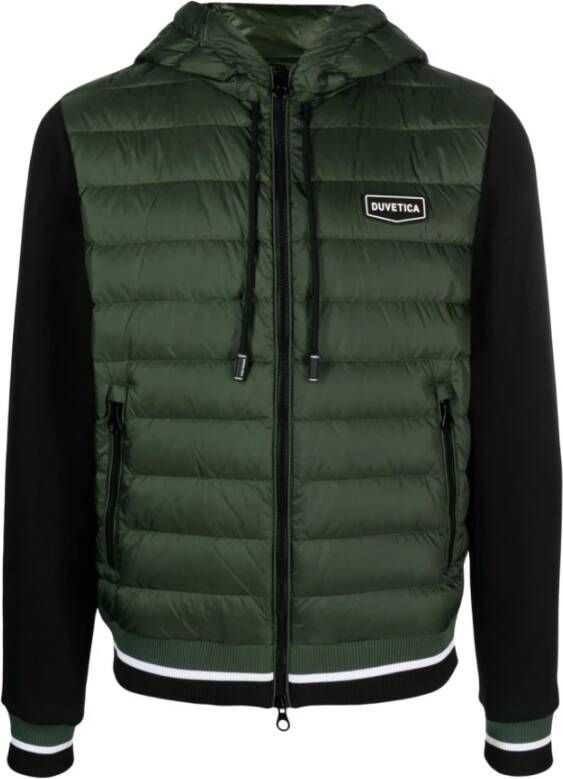 Duvetica Blauwe Molveno Gewatteerde Jas met Capuchon Blauw Heren