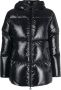 Duvetica Zwarte gewatteerde jas met capuchon voor dames Black Dames - Thumbnail 1