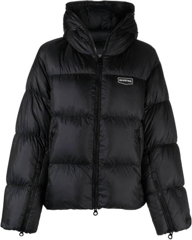 Duvetica Zwarte Aw22 Dames Donsjas Black Dames