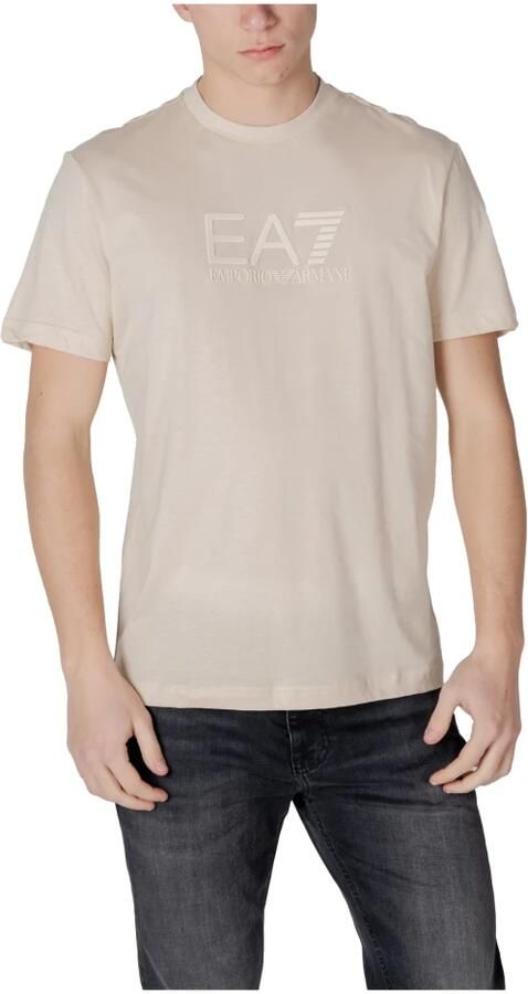 Ea7 Emporio Armani T-shirt Visibility Tonal Logo T-Shirt Almond Milk - Foto 3
