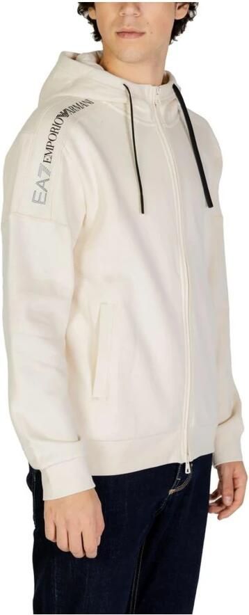 Emporio Armani EA7 Beige Katoenmix Sweater met Polyester Beige Heren - Foto 3