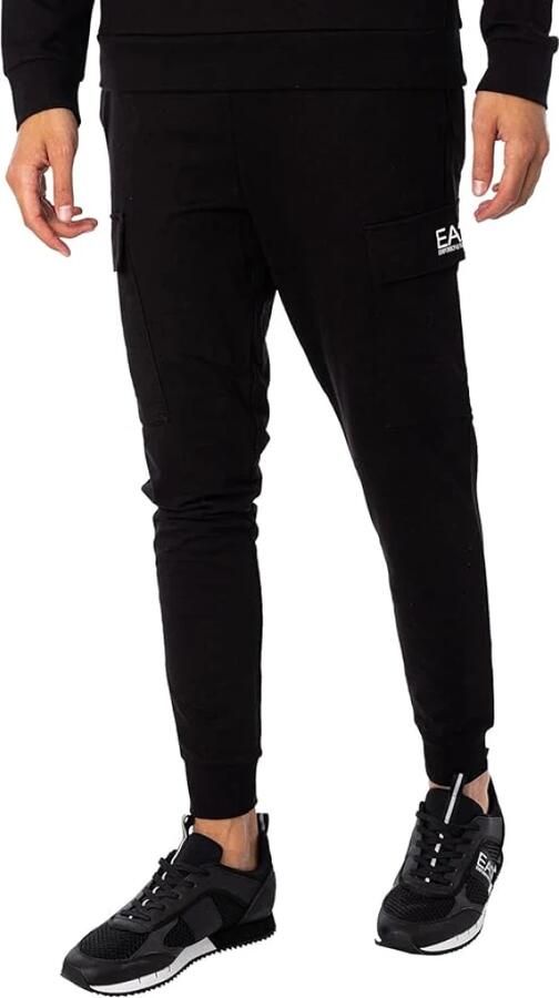 Emporio Armani EA7 Heren Sweatpants Zwart Casual Stijl Black Heren