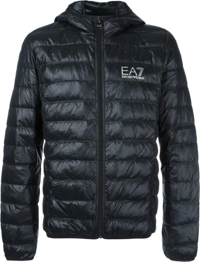 Emporio Armani EA7 Zwarte Jassen U 100gr Nylon Geen Capuchon Black Heren