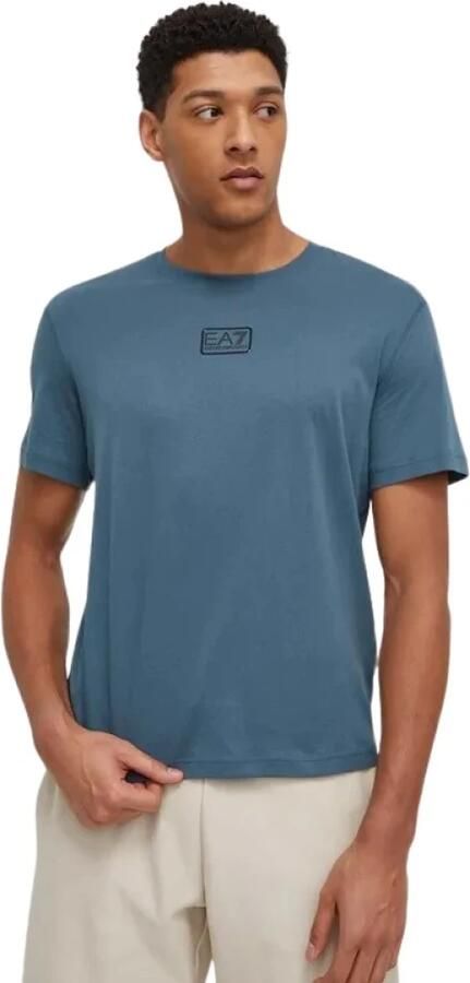 Emporio Armani EA7 Casual Katoenen T-Shirt Blue Heren - Foto 5