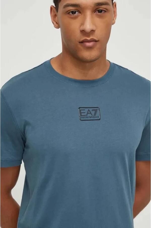 Emporio Armani EA7 Casual Katoenen T-Shirt Blue Heren - Foto 2
