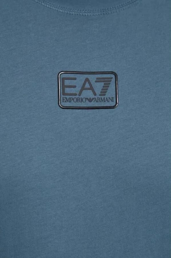 Emporio Armani EA7 Casual Katoenen T-Shirt Blue Heren - Foto 4