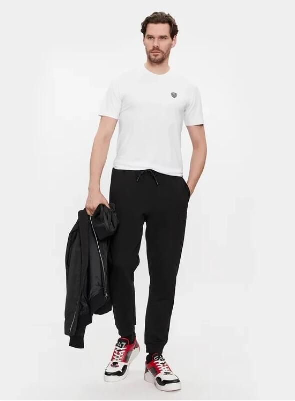 Emporio Armani EA7 Stretch Viscose T-shirt Wit Ronde Hals White Heren - Foto 8