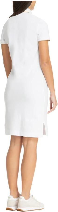 Emporio Armani EA7 Effen Logo Midi Jurk White Dames - Foto 3
