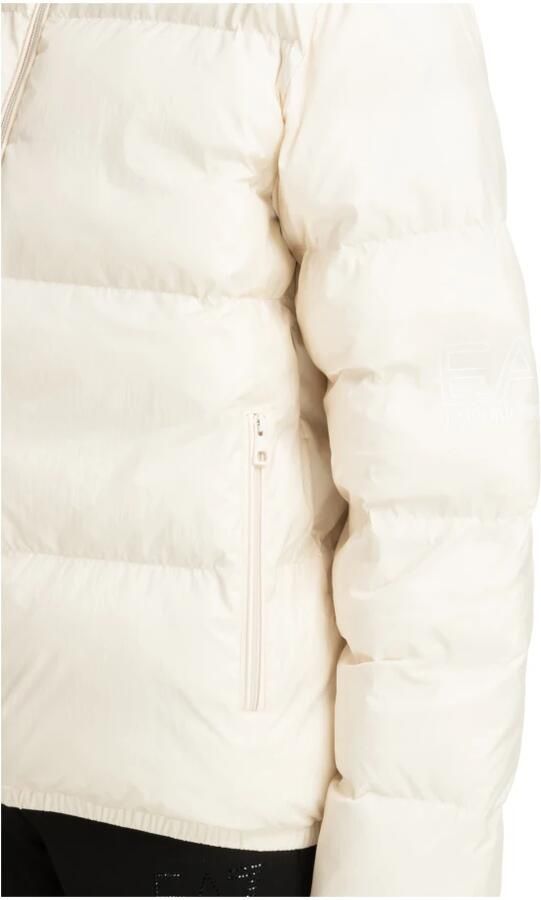 Emporio Ar i EA7 Effen Logo Rits Donsjas Beige - Foto 3