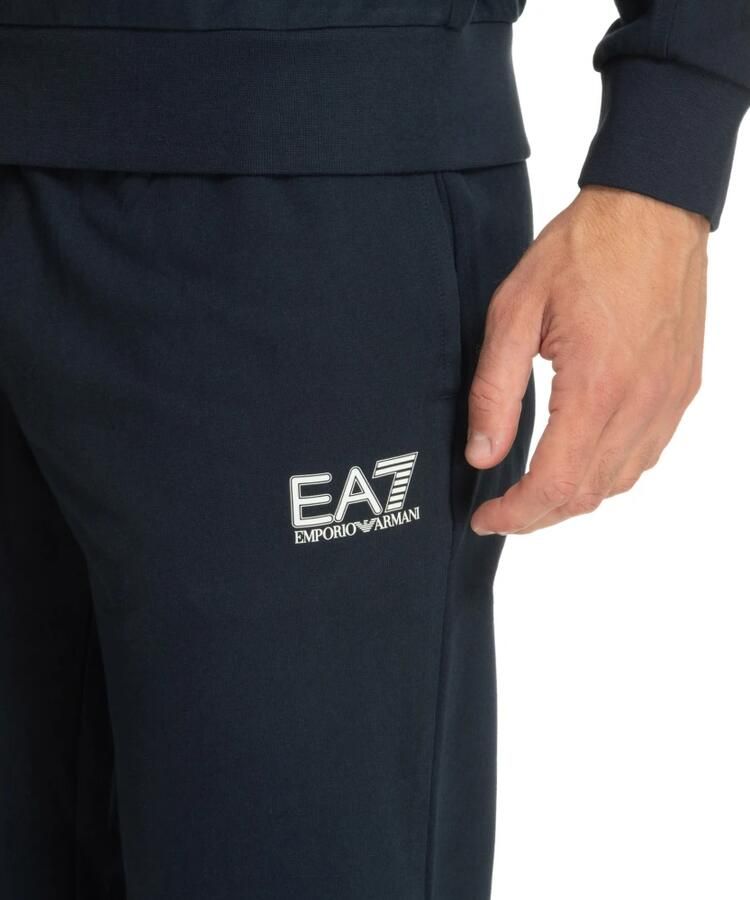 Emporio Armani EA7 Heren Tute Herfst Winter Collectie Katoen Blue Heren - Foto 2