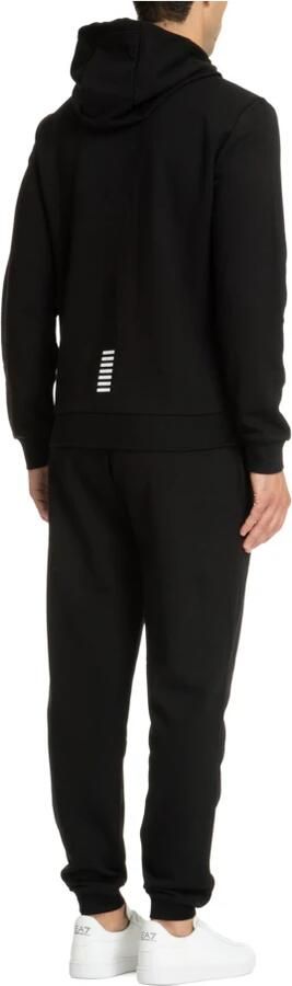 Emporio Armani EA7 Effen Tracksuit met Capuchon en Zakken Black Heren - Foto 4