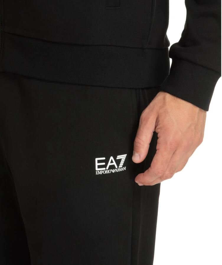 Emporio Armani EA7 Effen Tracksuit met Capuchon en Zakken Black Heren - Foto 2