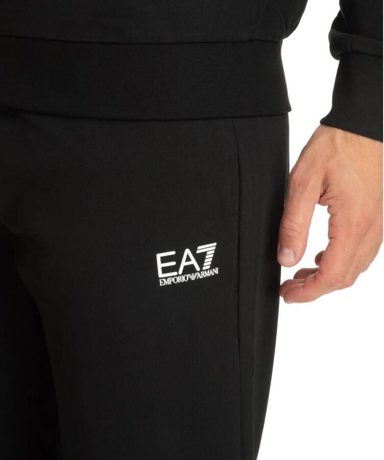 Emporio Armani EA7 Sporty Core Identity Hooded Jogger Pak Black Heren