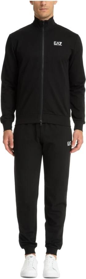 Emporio Armani EA7 Katoenen trainingsset met logo en zakken Black Heren - Foto 6
