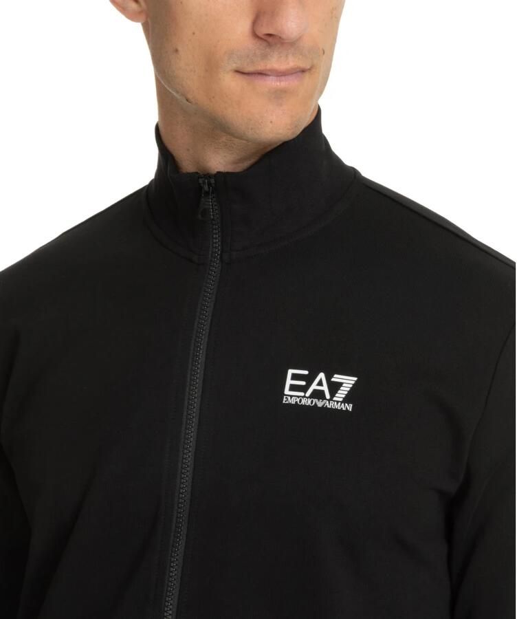 Emporio Armani EA7 Katoenen trainingsset met logo en zakken Black Heren - Foto 2