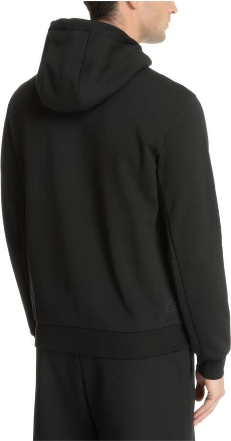 Emporio Armani EA7 Gestreepte Hoodie met Capuchon Logo en Zak Black Heren - Foto 2