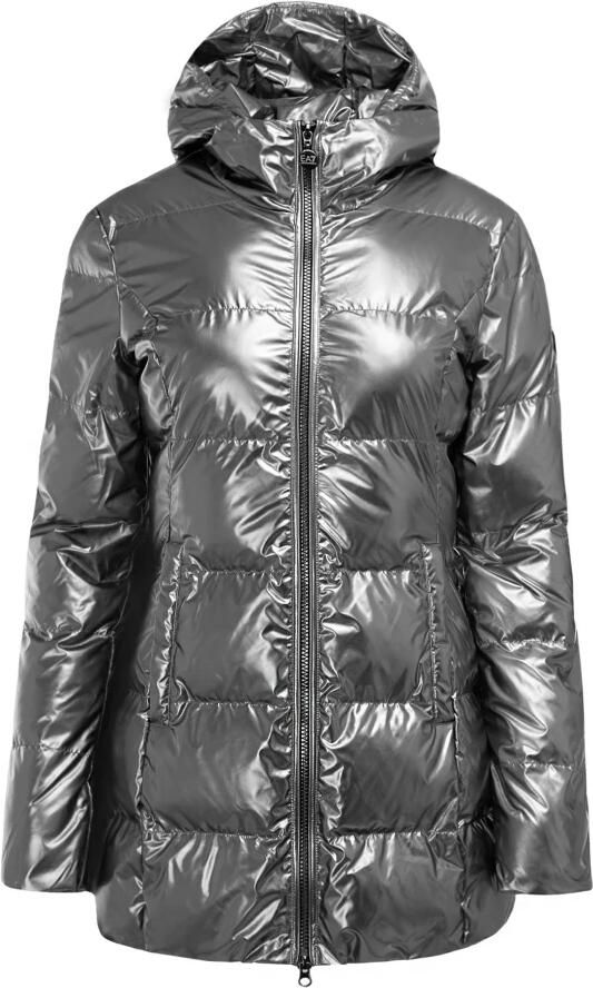 EA7 Emporio Armani Gewatteerde lange jas in glanzende look model 'GIUBOTTO'