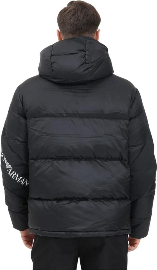 Emporio Armani EA7 Gewatteerde Zwarte Pufferjas Heren Black Heren - Foto 3