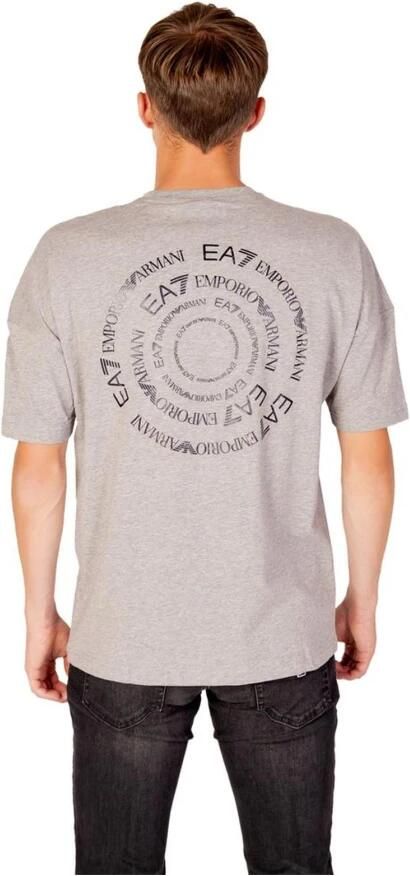 Emporio Armani EA7 Grijze Katoenen T-shirt Lente Zomer Collectie Gray Heren - Foto 2