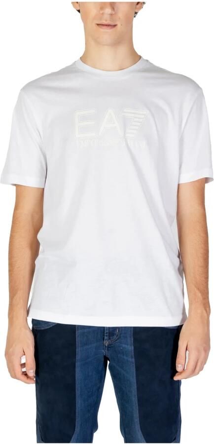 Emporio Armani EA7 Heren katoenen T-shirt en polocollectie White Heren - Foto 4