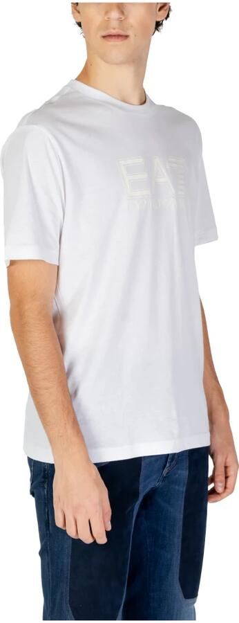 Emporio Armani EA7 Heren katoenen T-shirt en polocollectie White Heren - Foto 3