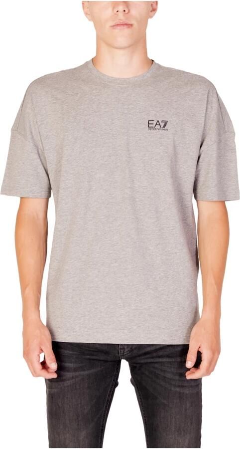 Emporio Armani EA7 Grijze Katoenen T-shirt Lente Zomer Collectie Gray Heren - Foto 3