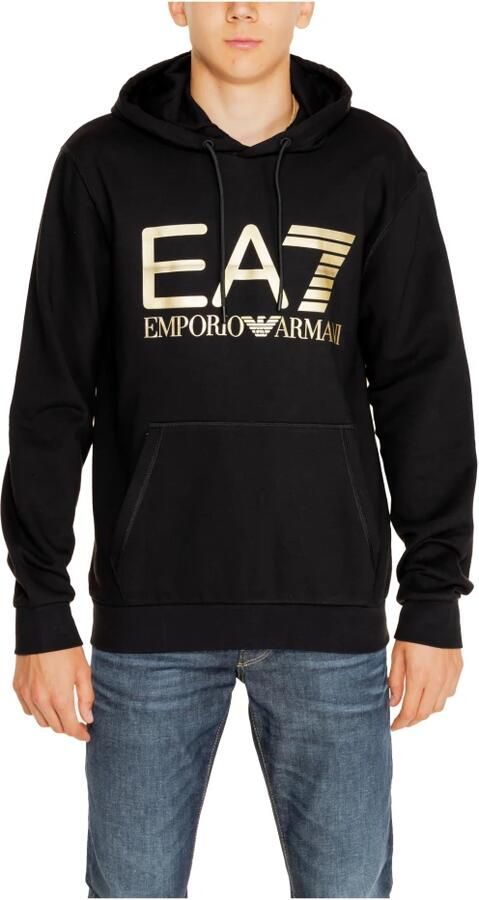 Emporio Armani EA7 Heren Sweatshirt Herfst Winter Collectie Katoen Black Heren - Foto 6