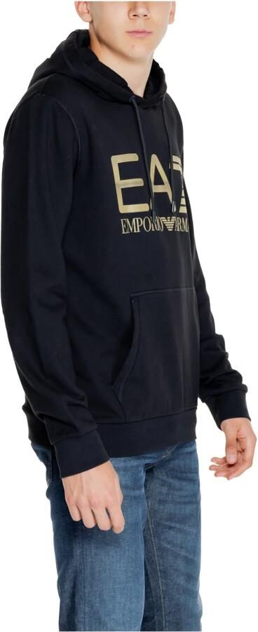 Emporio Armani EA7 Heren Sweatshirt Herfst Winter Collectie Katoen Black Heren - Foto 5