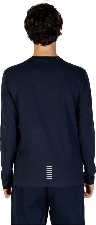 Emporio Armani EA7 Blauwe Lange Mouw Gebreide Trui Blue Heren - Foto 2