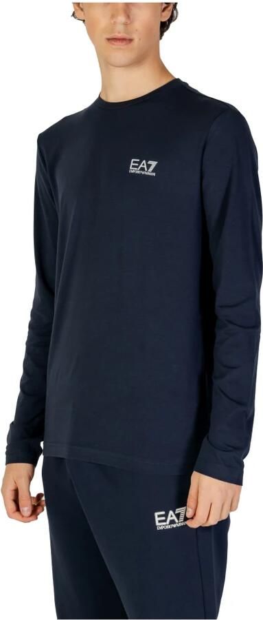 Emporio Armani EA7 Blauwe Lange Mouw Gebreide Trui Blue Heren - Foto 3