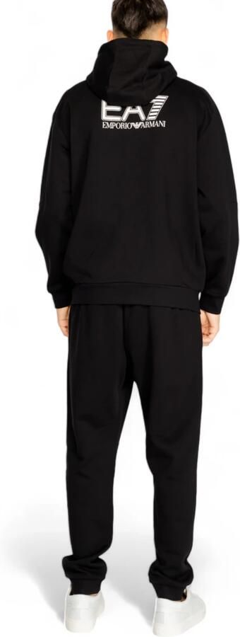 Emporio Armani EA7 Effen Tracksuit met Capuchon en Zakken Black Heren - Foto 2