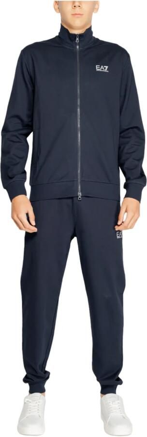 Emporio Armani EA7 Heren Tute Herfst Winter Collectie Katoen Blue Heren - Foto 9