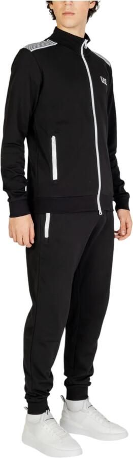 Emporio Armani EA7 Zwart Katoenen Compleet Trainingspak met Logo Black Heren - Foto 2