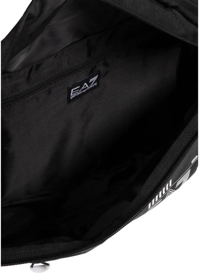 Emporio Armani EA7 Casual Schoudertas met Zwart en Wit Logo Black Dames