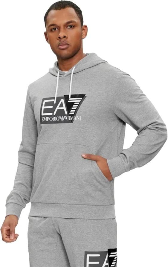 Emporio Armani EA7 Hoodie 100% Katoen Ea7 Gray Heren